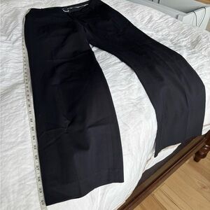 Banana Republic Womens Dress Pants Contoured Fit Wool Blend Pockets Navy Blue 6